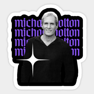 Michael bolton x retro designs Sticker